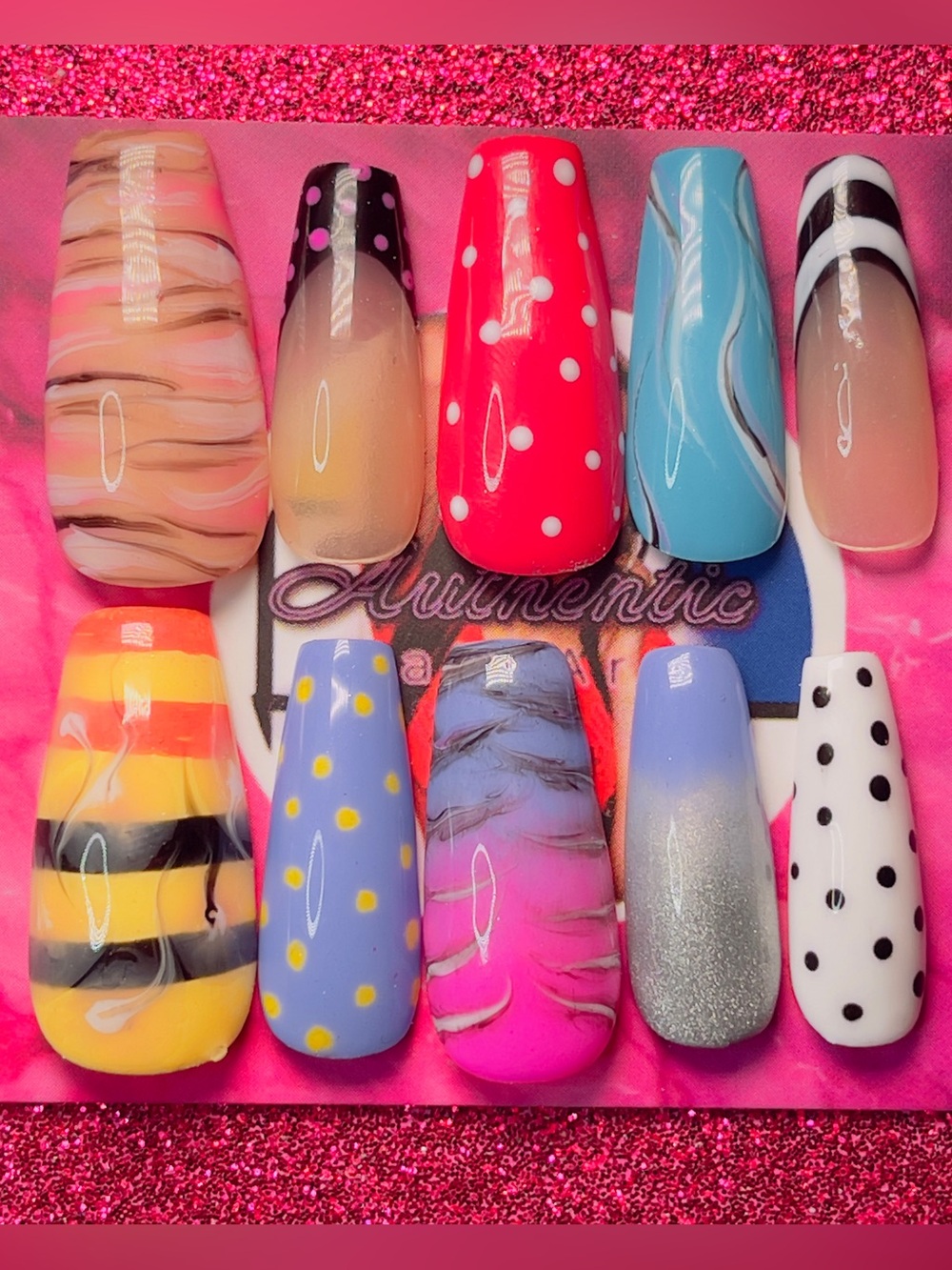Dia’s Multicolor Press-on Nails